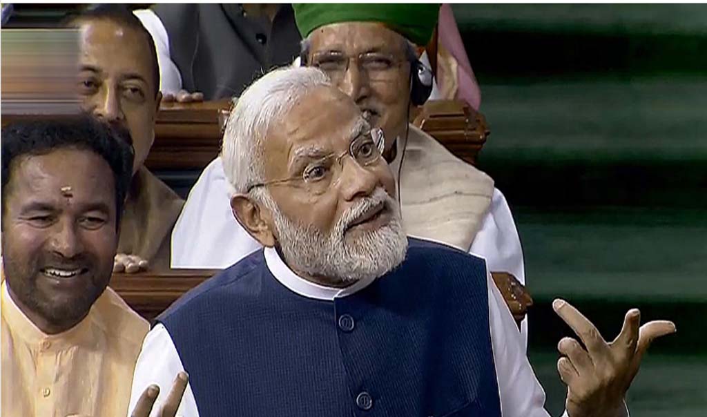 ‘Congress trust Pakistan and Hurriyat but not Armed Forces’: PM Modi in Lok Sabha