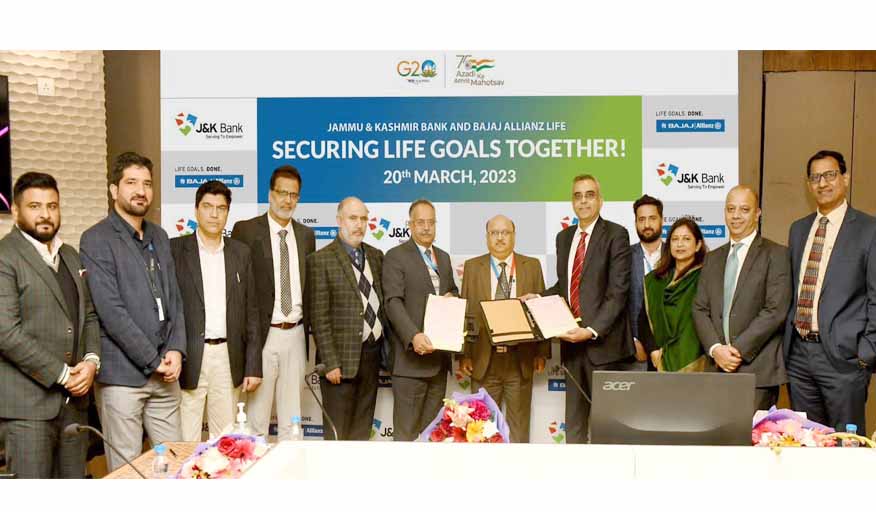 J&K Bank signs corporate agency agreement with Bajaj Allianz Life Insurance