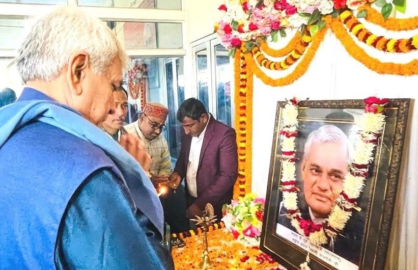 Atal Ji with his policies and public service laid foundation of good governance in the country: LG Sinha