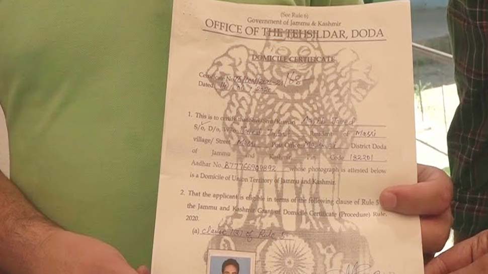 Four lakh domicile certificates issued in J&K, over 79,000 of them in Kashmir