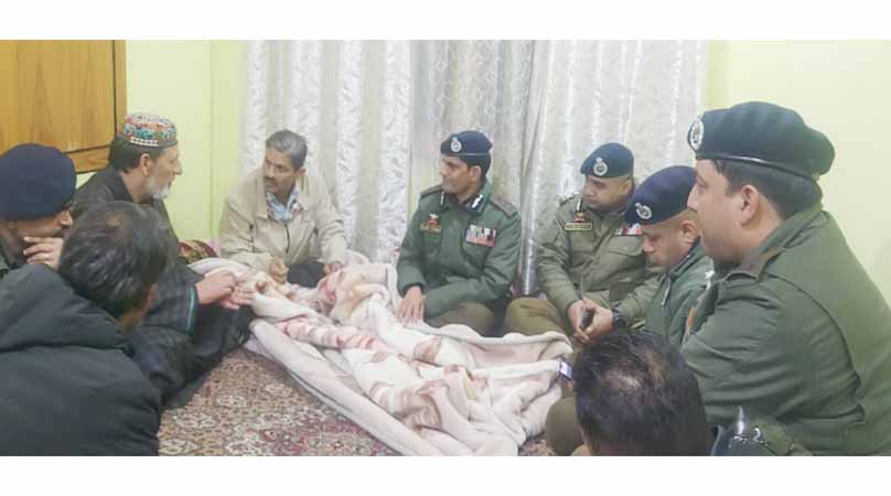 DGP J&K visits Martyr Insp. Masroor's home expresses condolences