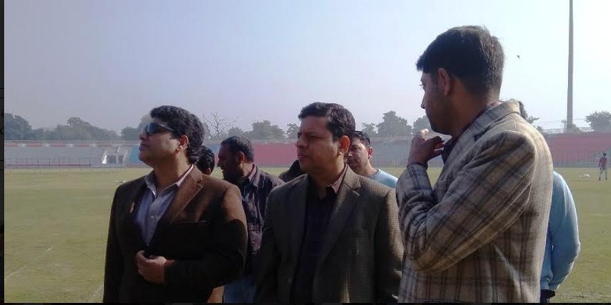 Div Com inspects MA Stadium works, directs for timely completion