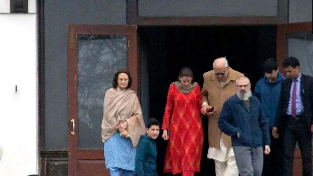Day after release, Farooq Abdullah meets son Omar in sub-jail in Srinagar