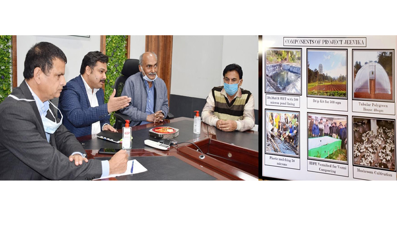 Chairman SWRRA inspects Jeevika project works in District Udhampur