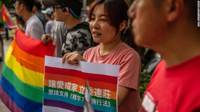 Taiwan becomes the first Asian country to legalise same-sex marriage.