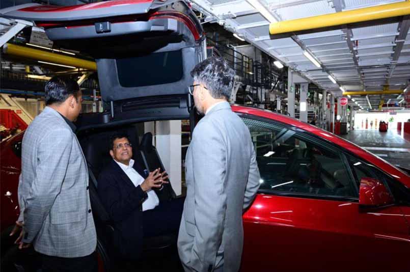 Tesla on way to double its components imports from India: Piyush Goyal