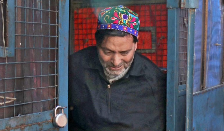 Separatist leader Yasin Malik on hunger strike inside Delhi's Tihar Jail