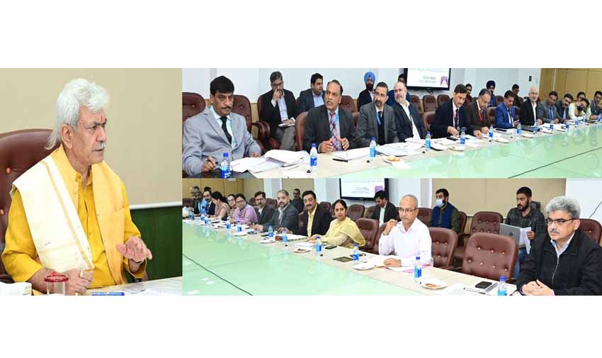 Lt Governor chairs high-level meeting of Public Sector Banks, Administrative Departments & other Financial Institutions