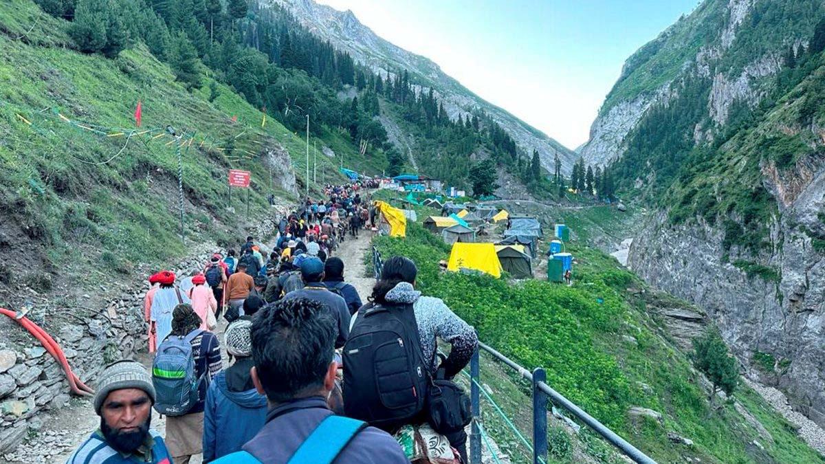 4 Lakh Pilgrims visit Amarnath shrine so Far