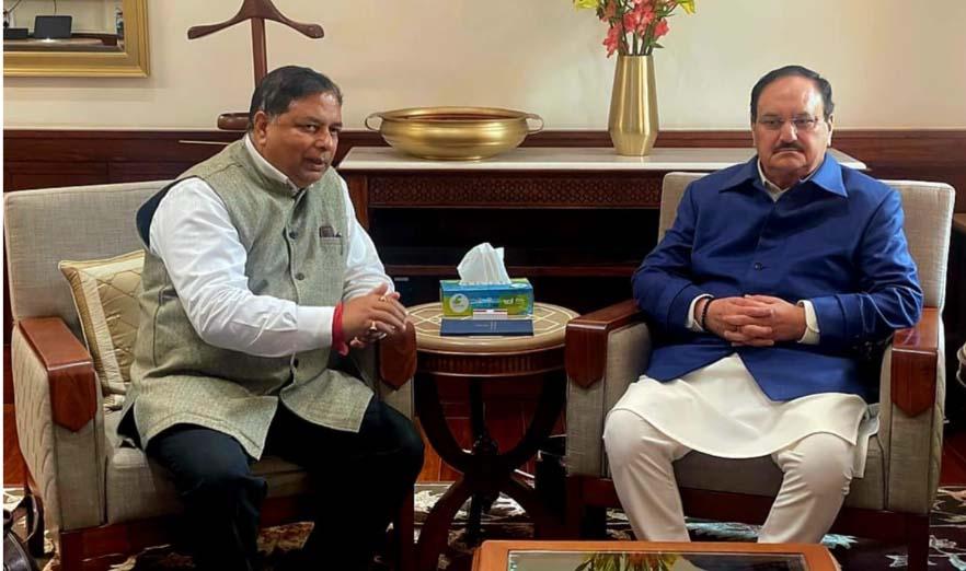 Sat Sharma meets BJP National President JP Nadda, discusses J&K’s socio-political scenario and development roadmap