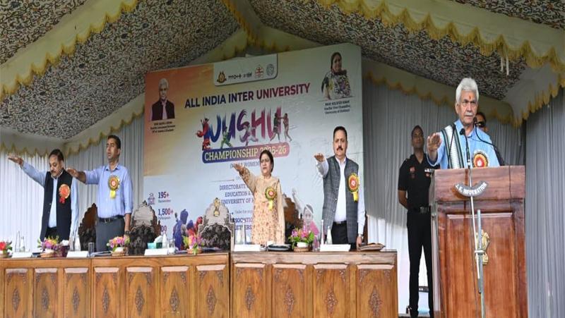 Lieutenant Governor inaugurated All India Inter-University Wushu Championship at University of Kashmir