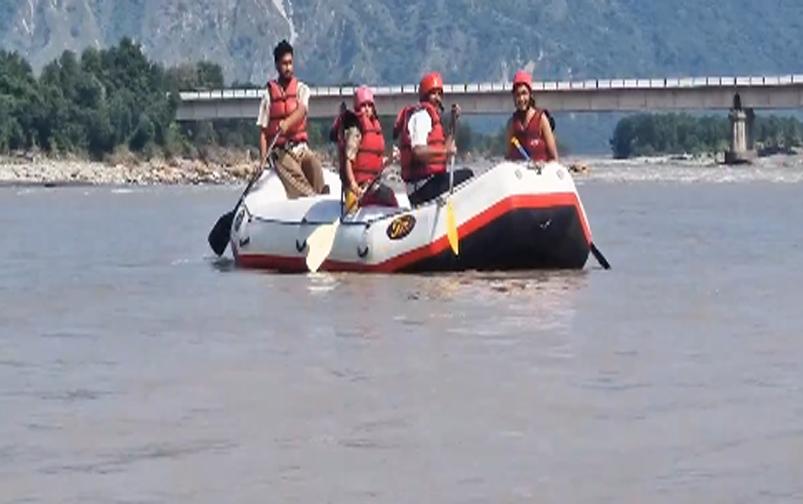 JK Rafting resumes on Chenab river in Reasi after months long suspension