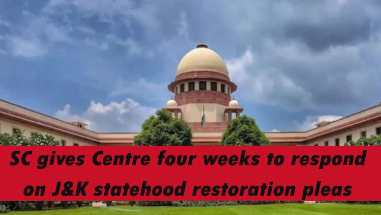 J&K Statehood Restoration ko lekr Bdi Khabar ; 04 हफ़्ते का समय