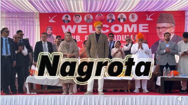 By -Election NC Candidate #shamimbegum ki Support mai CM #omarabdullah phoche #nagrota