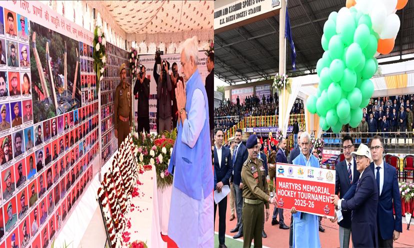 Lieutenant Governor inaugurates J&K Police’s Martyrs Memorial Hockey Tournament in Jammu