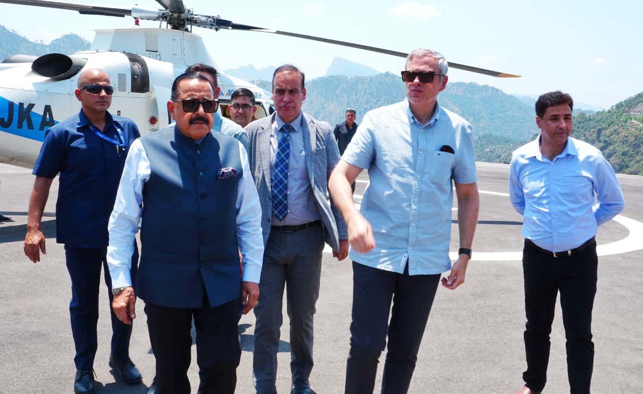 Omar Abdullah, Dr Jitendra Singh Review Chenab Bridge Ahead of PM’s Visit