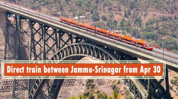 #Jammu se #Srinagar Vandhe Bharat Train 30 April से होगी शुरू; समय और पैसा दोनों की होगी बचत