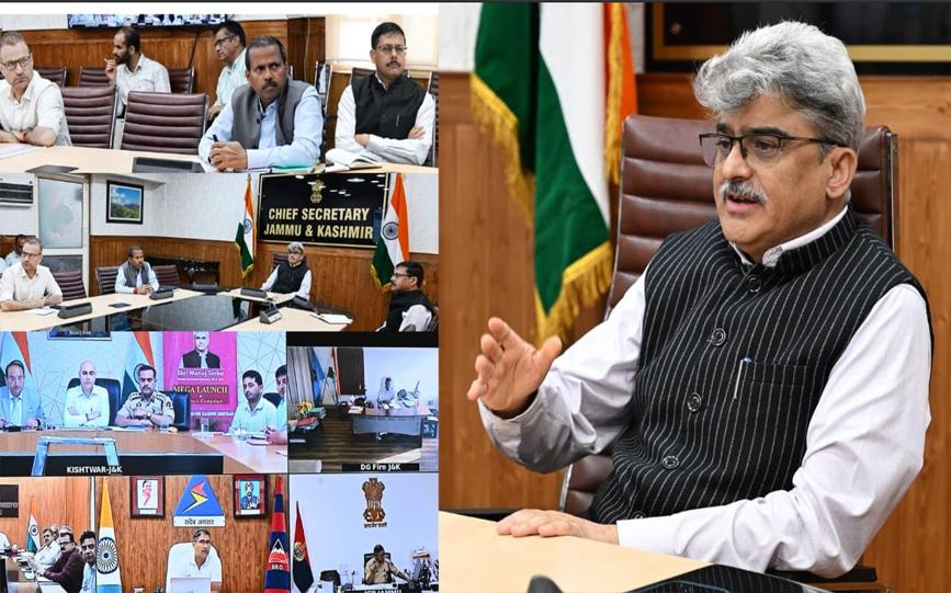 CS reviews elaborate arrangements for smooth, safe conduct of Machail Mata Yatra