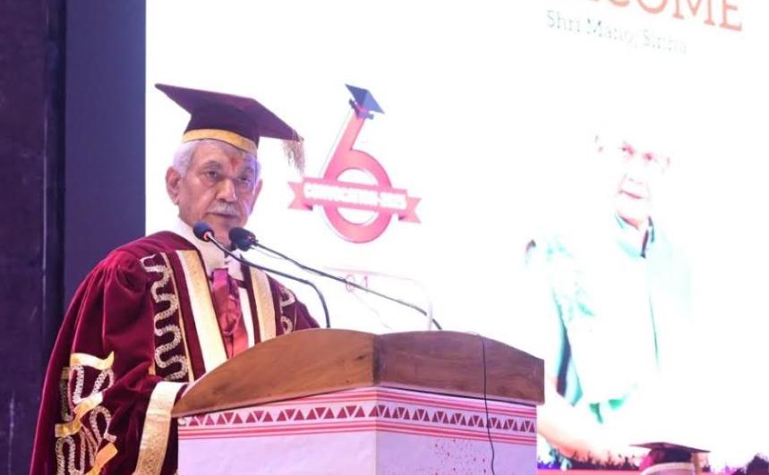 Lieutenant Governor addresses 6th Convocation Ceremony of SKUAST Kashmir