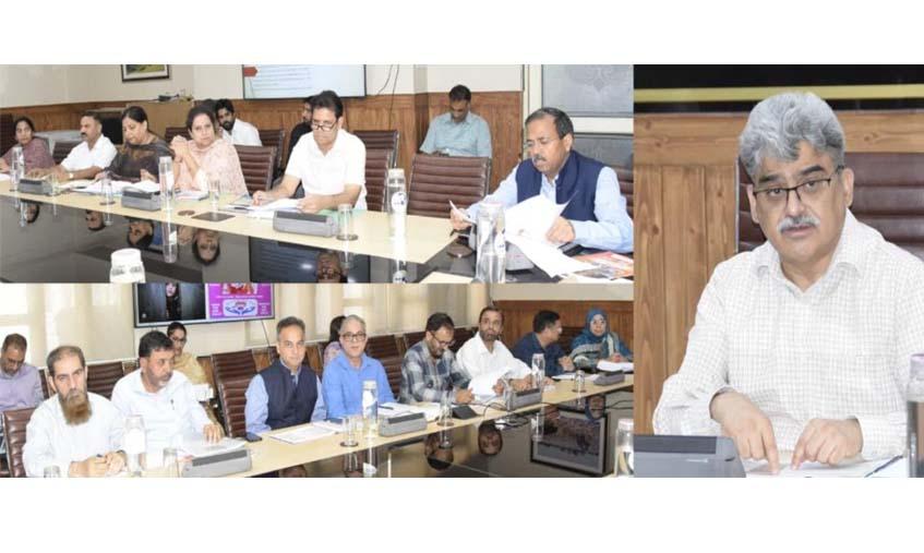 CS reviews implementation of welfare schemes for marginalized sections across J&K