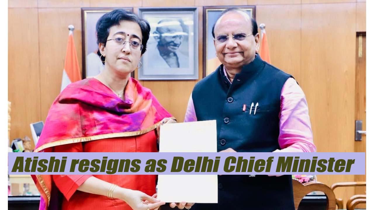 AAP leader Atishi tenders her resignation as Delhi CM to LG VK Saxena