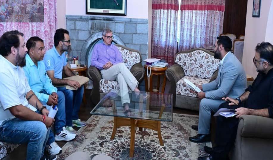 Chief Minister Omar Abdullah meets public delegations at Raabita Office, assures resolution of genuine issues