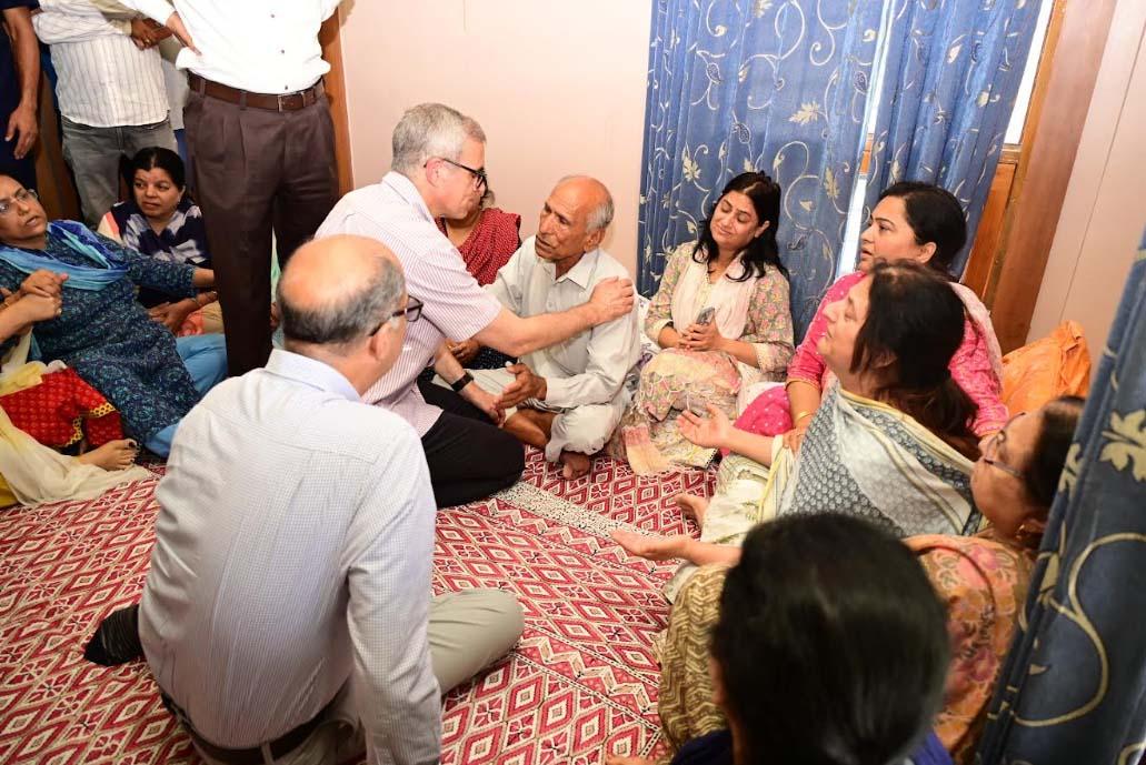 Chief Minister Omar Abdullah visits family of martyred officer Raj Kumar Thapa, visits several areas in Jammu struck by shelling