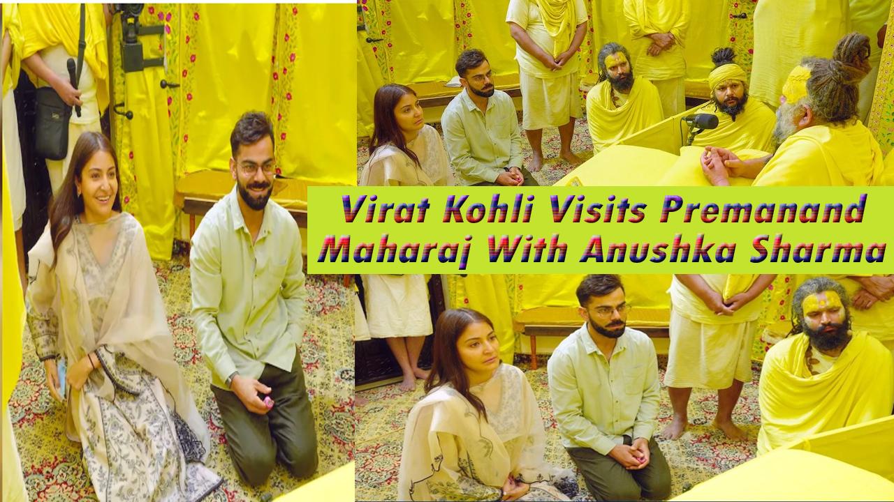 Virat Kohli, Anushka Sharma seek blessings at Vrindavan a day after his Test retirement. Watch