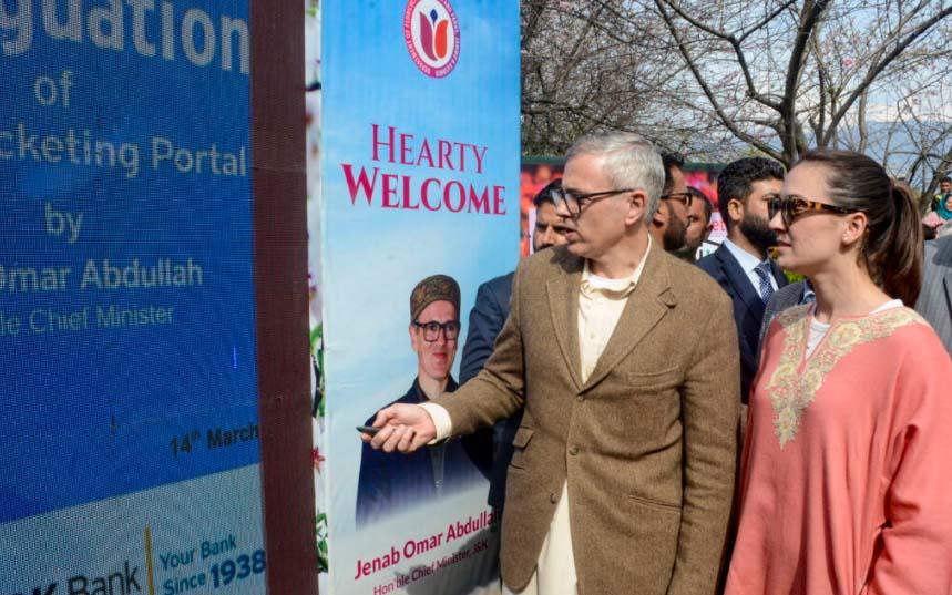 CM Omar Abdullah launches online garden ticketing system across J&K gardens