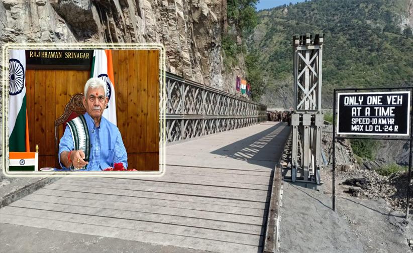 Lieutenant Governor inaugurates Bailey Bridge on the Ramban-Gool road