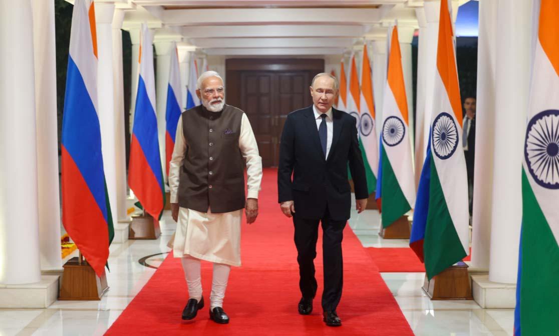 "Should work together and pave way for peace": PM Modi in bilateral talks with Putin