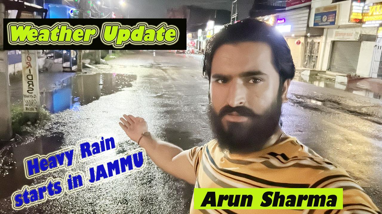 Heavy Rain Starts in #jammu ; #WeatherUpdate