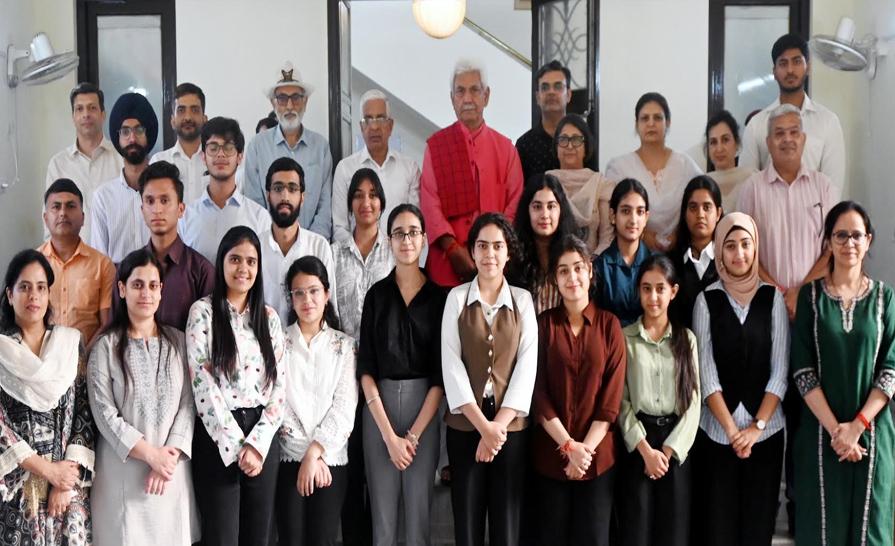Lieutenant Governor interacts with students and faculty of Jammu University’s Design Your Degree Programme
