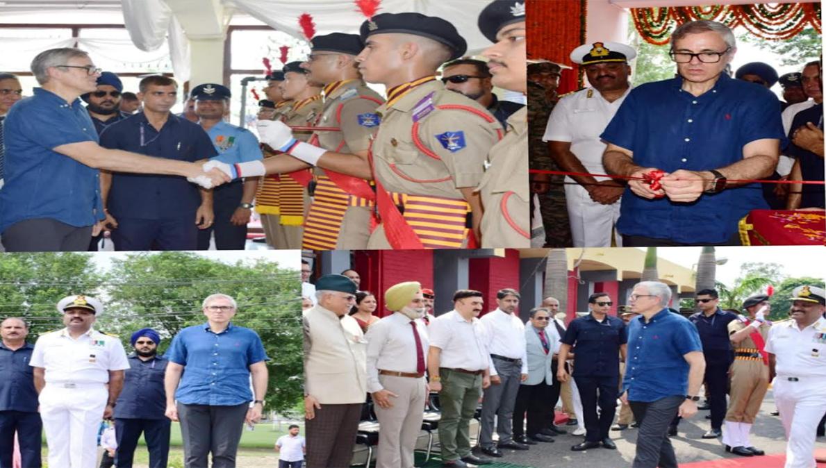 CM Omar Abdullah inaugurates girls’ hostel ‘Triveni’ at Sainik School Nagrota on 56th Raising Day