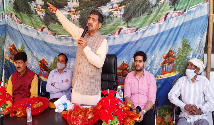 Jugal Kishore MP adressed Public meetings at various panchayats in Nagrota Constituency. 