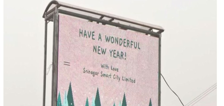 LED Screens Displaying General Information Installed In Srinagar Under Centre's Smart City Project