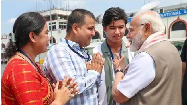 PM Modi meets 14-year-old cricket sensation Vaibhav Suryavanshi at Patna Airport