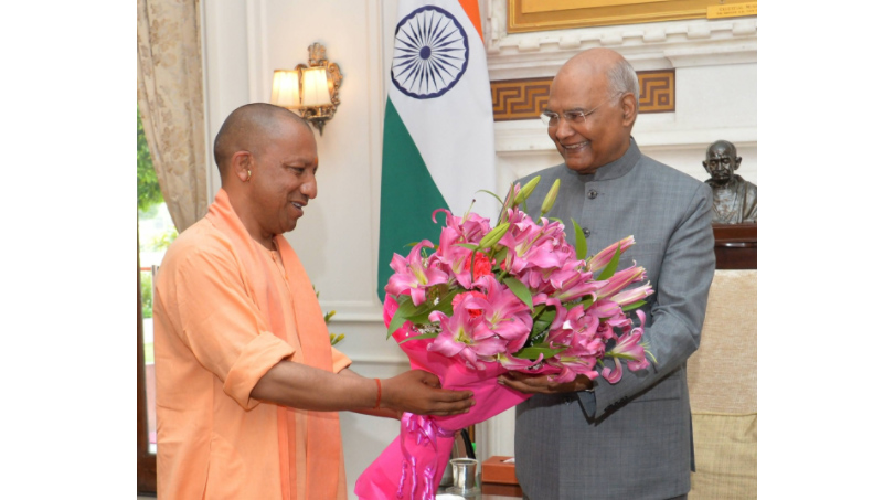 On second day of Delhi visit, Yogi Adityanath meets President Kovind