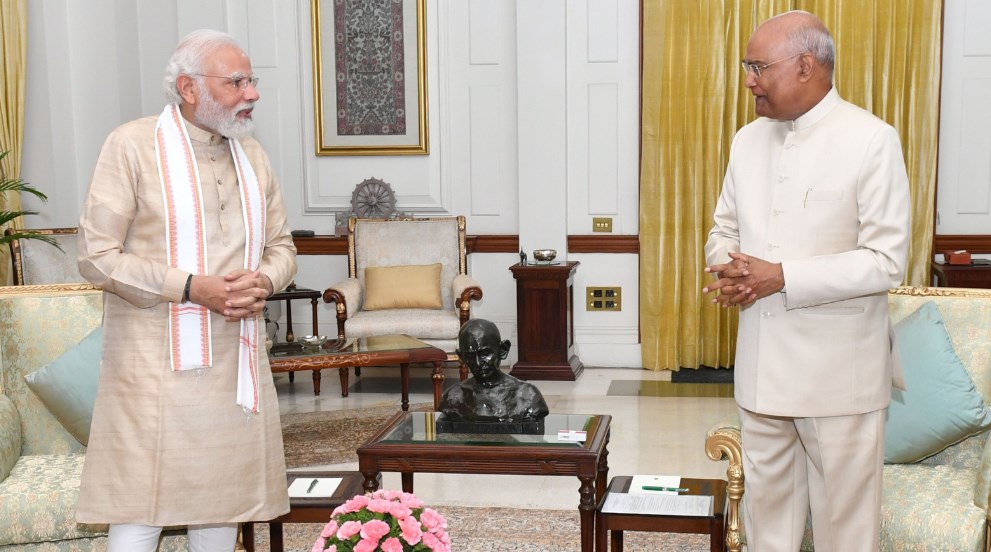 PM Modi calls on President Ram Nath Kovind
