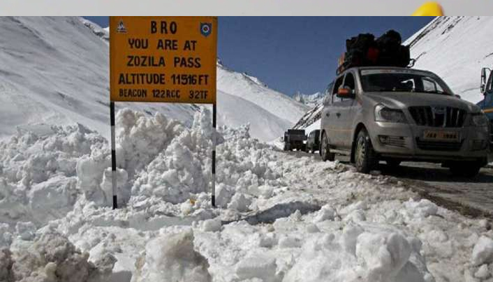 Ladakh, higher reaches of J&K receive fresh snowfall; Srinagar-Leh road closed