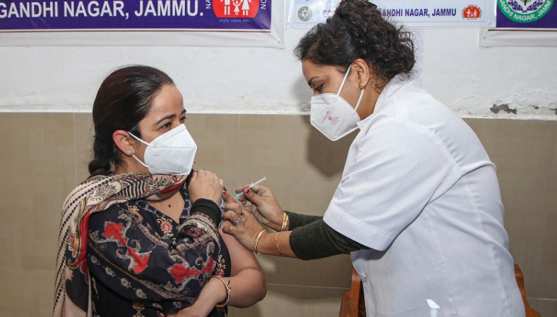 Covid vaccination roll-out: 30% health workers inoculated in J&K, no adverse reaction reported