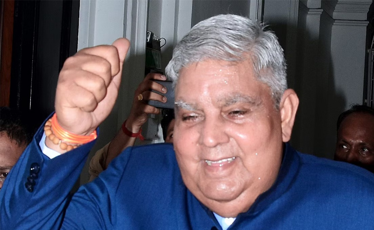 NDA candidate Jagdeep Dhankar declared the Vice President of India