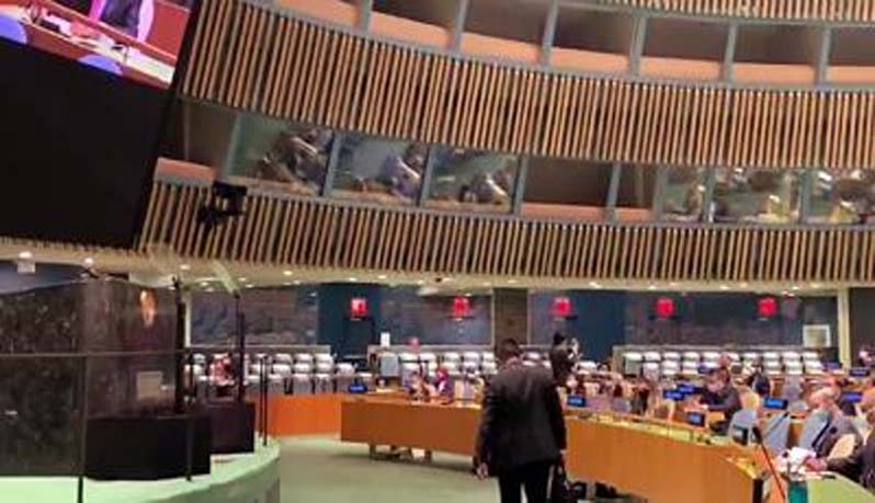 India walks out of UN General Assembly protesting Imran's Khan diatribe