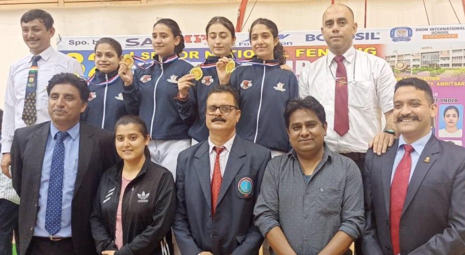 J&K wins gold in Women's team sabre; creates history