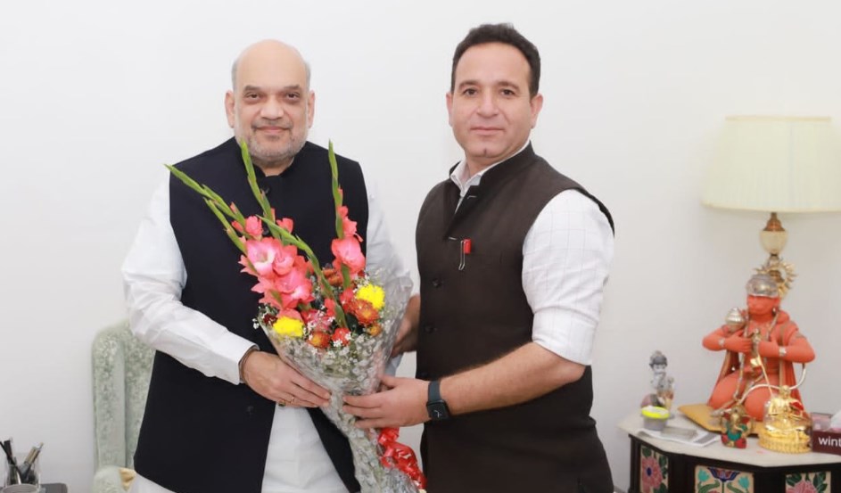 Sunil Sharma discusses various issues related to security, political and development of JK with HM Amit Shah