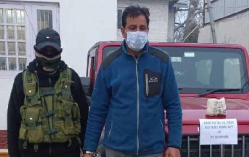 Man arrested with brown sugar worth over Rs 1 Crore in J&K