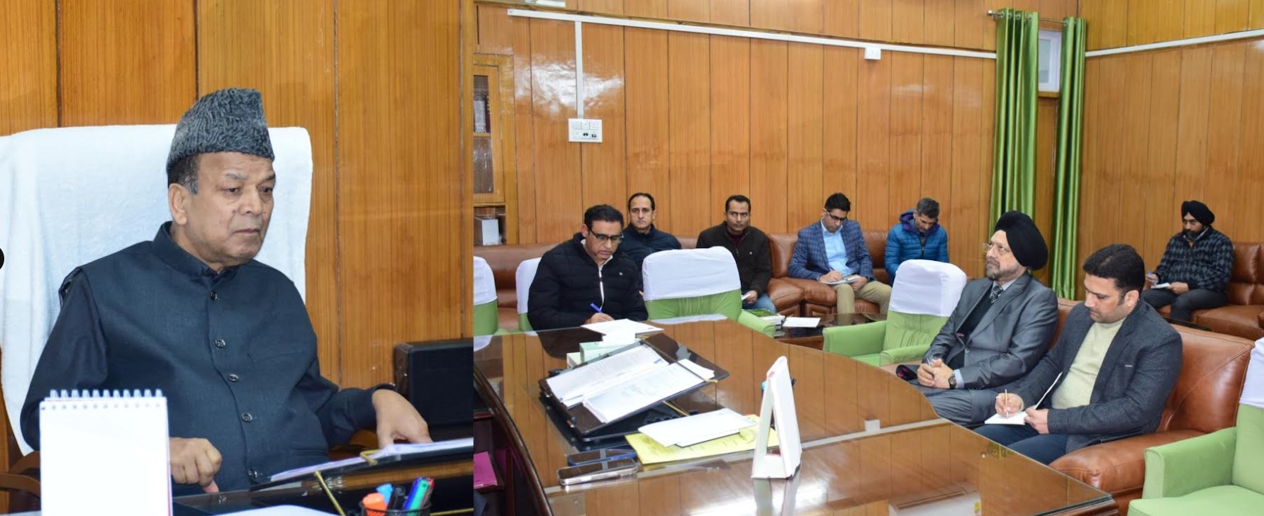 Speaker Legislative Assembly reviews arrangements for forthcoming three days training programme for newly elected MLAs of J&K