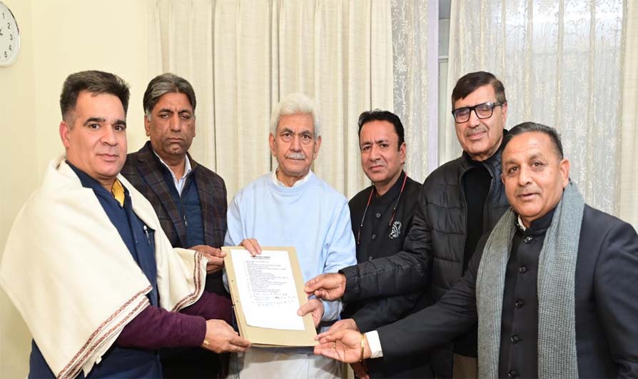 BJP delegation calls on LG, seek improved infrastructure in Pir Panjal