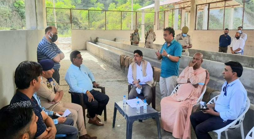 Mayor JMC, Div Com visit Gaushala Nagrota; Inspect work progress at mega facility