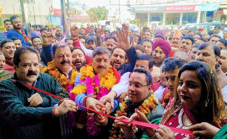 Jugal tours Katra SMVD Constituency,addressed party workers